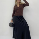 maglia con bottoni in costina benny